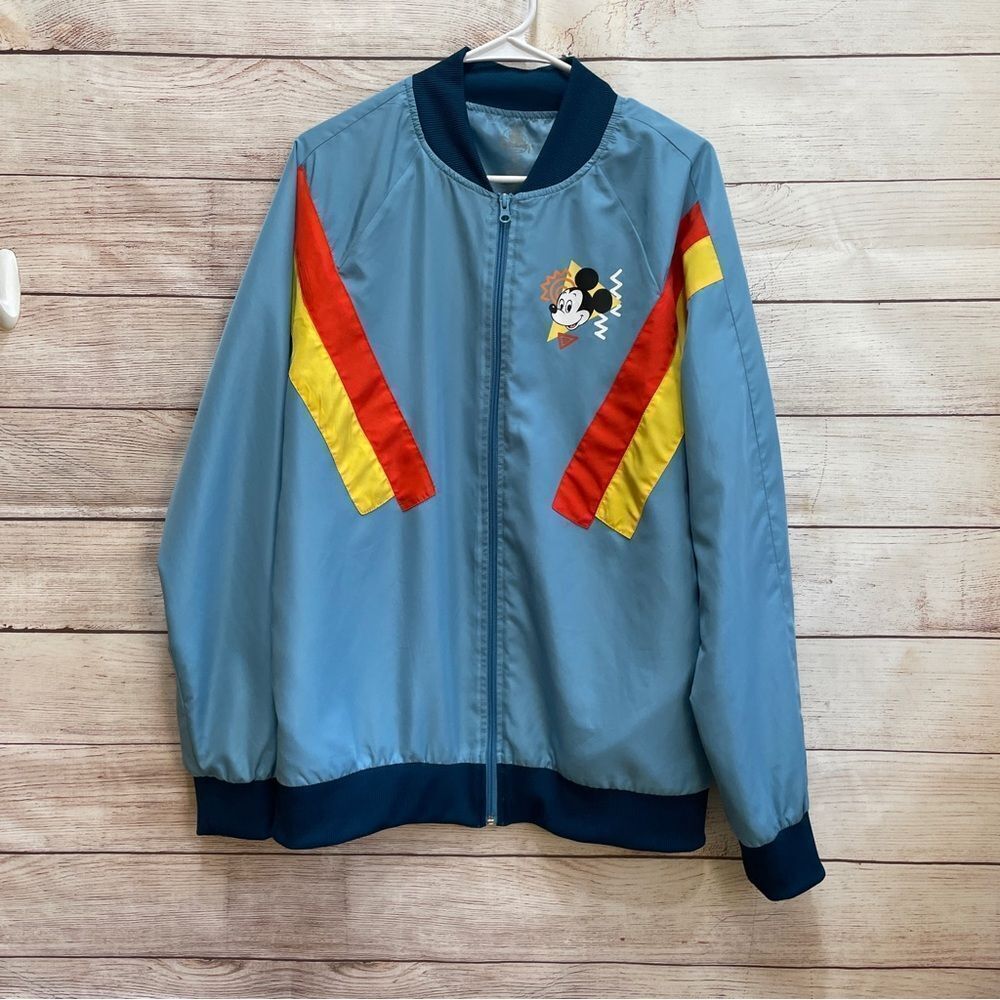 DISNEY PARKS RETRO MICKEY‎ MOUSE WINDBREAKER JACKET